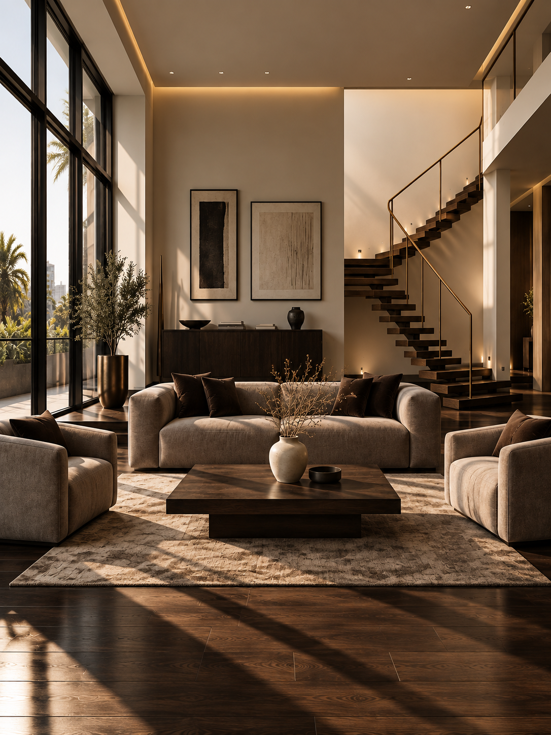 Finished luxury interior by FIZZA INTERIOR, the turnkey advantage in Mumbai